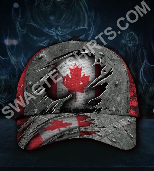 vintage canada flag all over printed classic cap 2(1) - Copy