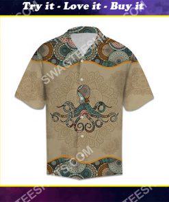 vintage octopus all over printed hawaiian shirt