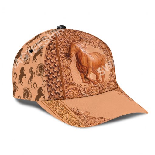vintage the horse all over printed classic cap 3(1)