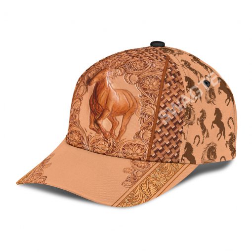 vintage the horse all over printed classic cap 4(1)