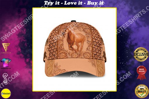 vintage the horse all over printed classic cap