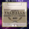 welcome to valhalla all over printed doormat
