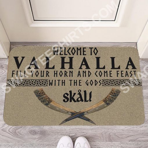 welcome to valhalla all over printed doormat 2(1)