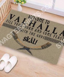 welcome to valhalla all over printed doormat 3(1)