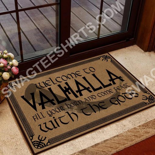 welcome to valhalla with your Gods doormat 2(1)