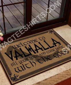 welcome to valhalla with your Gods doormat 2(2) - Copy