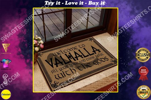 welcome to valhalla with your Gods doormat