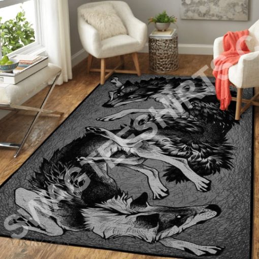 wolf viking all over printed rug 2(1)
