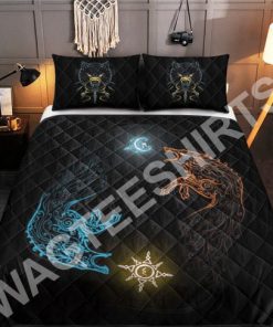 wolves viking all over printed bedding set 2(1)