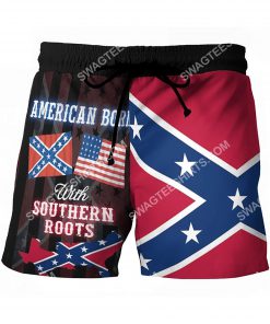 american born with deep southern roots beach shorts 2(1)