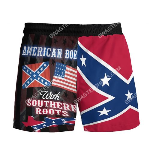 american born with deep southern roots beach shorts 3(1)