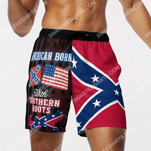 american born with deep southern roots beach shorts 4(1)