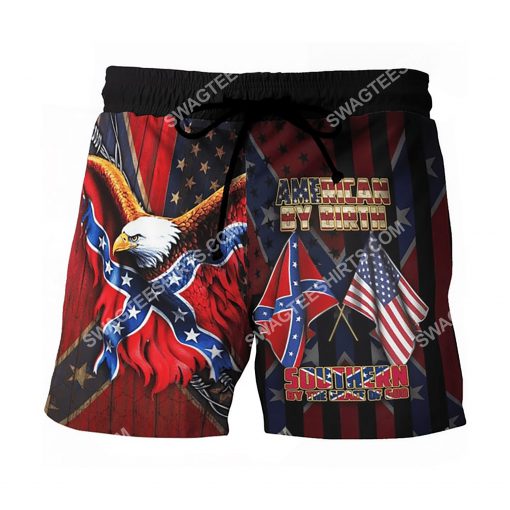 american by birth southern by the grace of God beach shorts 2(1)
