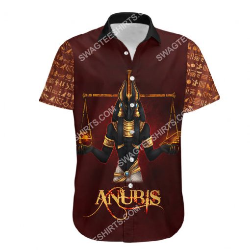 anubis the god of the egyptians all over printed hawaiian shirt 1