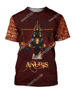 anubis the god of the egyptians all over printed tshirt 1