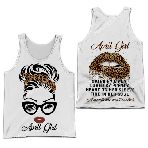 april girl hated by many loved by plenty heart all over printed tank top 1
