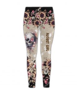 august girl with tattoos pretty eyes and thick thighs floral all over printed legging 1