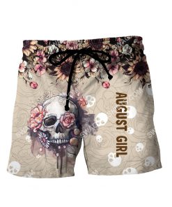 august girl with tattoos pretty eyes and thick thighs floral all over printed shorts 1