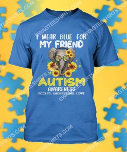 autism awareness i wear blue for my son autism all over printed tshirt 1