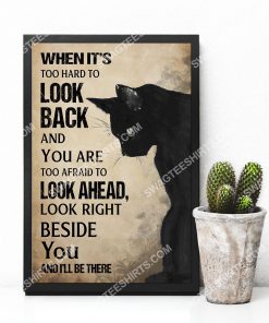black cat lovers when it's too hard to look back poster 3(1)