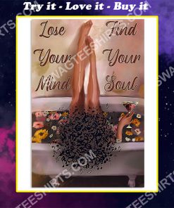 black girl lose your mind find your soul poster