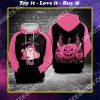breast cancer awareness pig and pumpkin in october we wear pink all over printed shirt