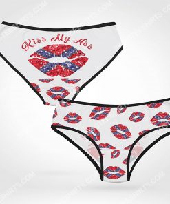 confederate state flag sexy lips kiss my ass women brief 2(1)