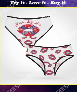 confederate state flag sexy lips kiss my ass women brief