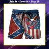confederate states of america eagle beach shorts