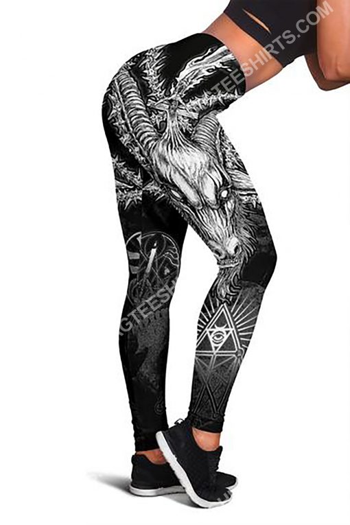 demon satanic skull all over printed legging 3(1)