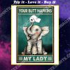 elephant your butt napkins my lady vintage poster