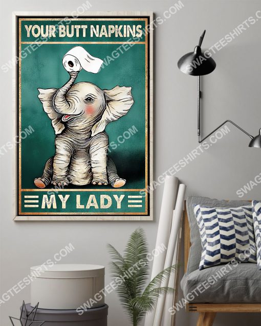 elephant your butt napkins my lady vintage poster 2(1)