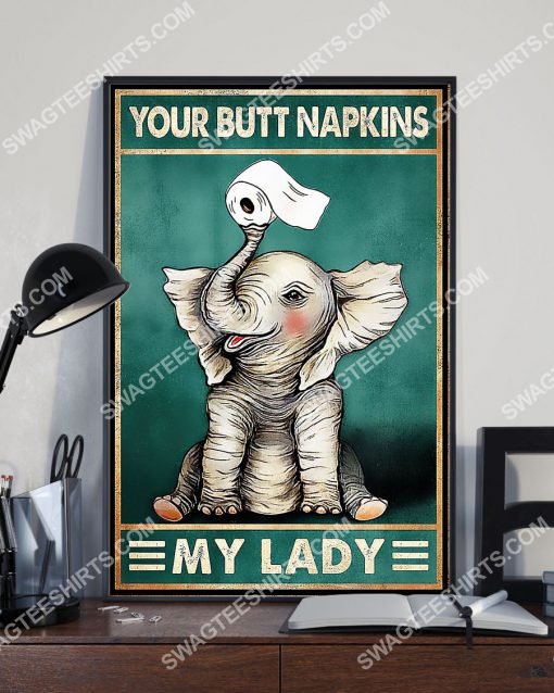 elephant your butt napkins my lady vintage poster 3(1)