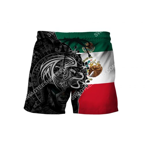 flag of mexico all over printed hawaiian shorts 2(1) - Copy