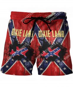 flags of the confederate states of america dixie land beach shorts 2(1)