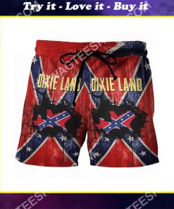 flags of the confederate states of america dixie land beach shorts