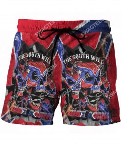 flags of the confederate states of america the south will rise again beach shorts 2(1)
