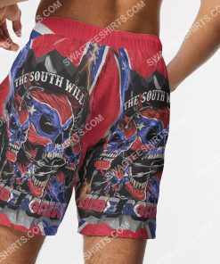 flags of the confederate states of america the south will rise again beach shorts 5(1)