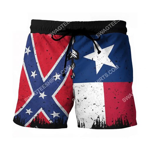 flags of the confederate states of america vintage beach shorts 2(1)
