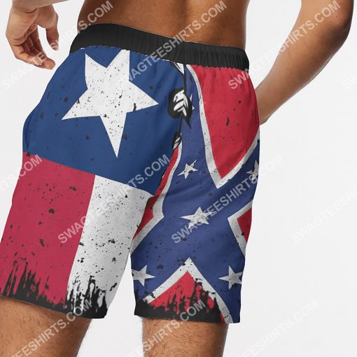 flags of the confederate states of america vintage beach shorts 5(1)