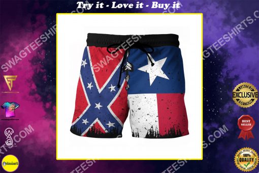 flags of the confederate states of america vintage beach shorts