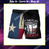 if the flag offends you kiss my texas all over printed beach shorts