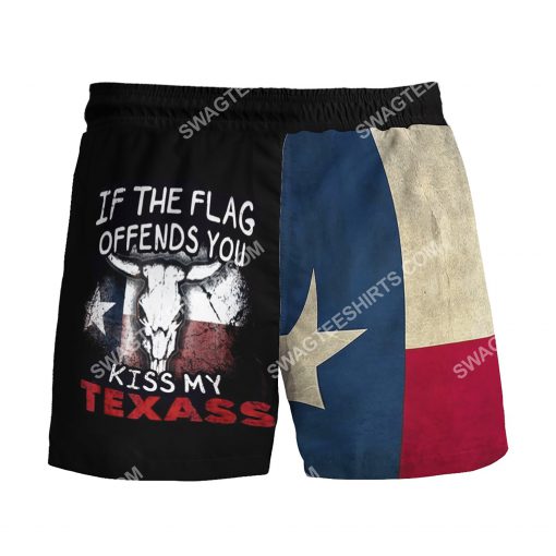 if the flag offends you kiss my texas all over printed beach shorts 3(1)