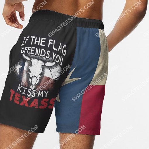 if the flag offends you kiss my texas all over printed beach shorts 5(1)