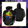 in the world full of roses be a sunflower autism awareness all over printed shirt