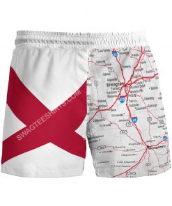 map of alabama all over printed beach shorts 3(1)