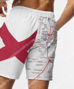 map of alabama all over printed beach shorts 5(1)