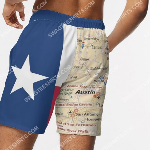 map of texas all over printed beach shorts 4(1)