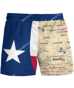 map of texas all over printed beach shorts 5(1)