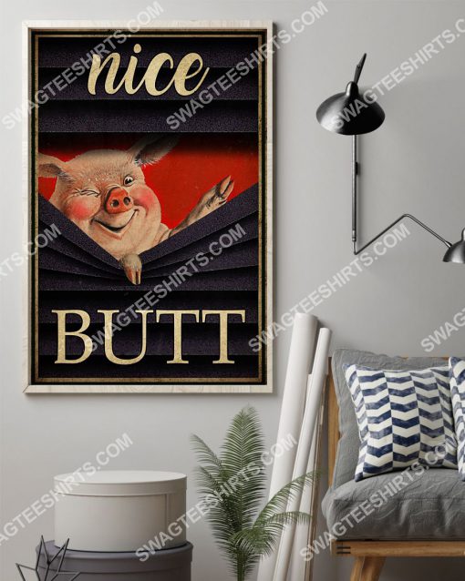 pig nice butt vintage wall art poster 2(1)